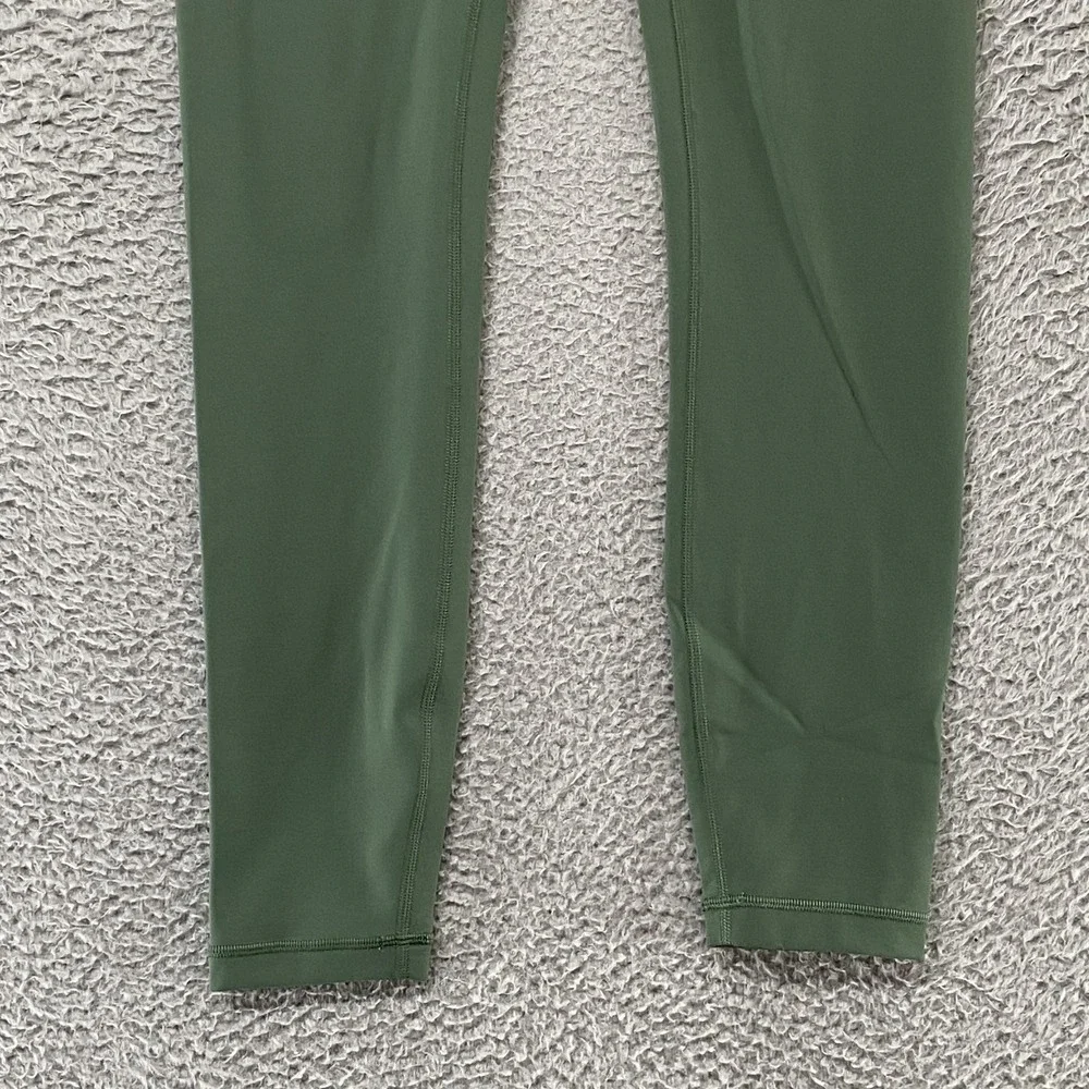 Lululemon Wunder Train Leggings Womens 6 Green High Rise Ankle 25 Gym Workout